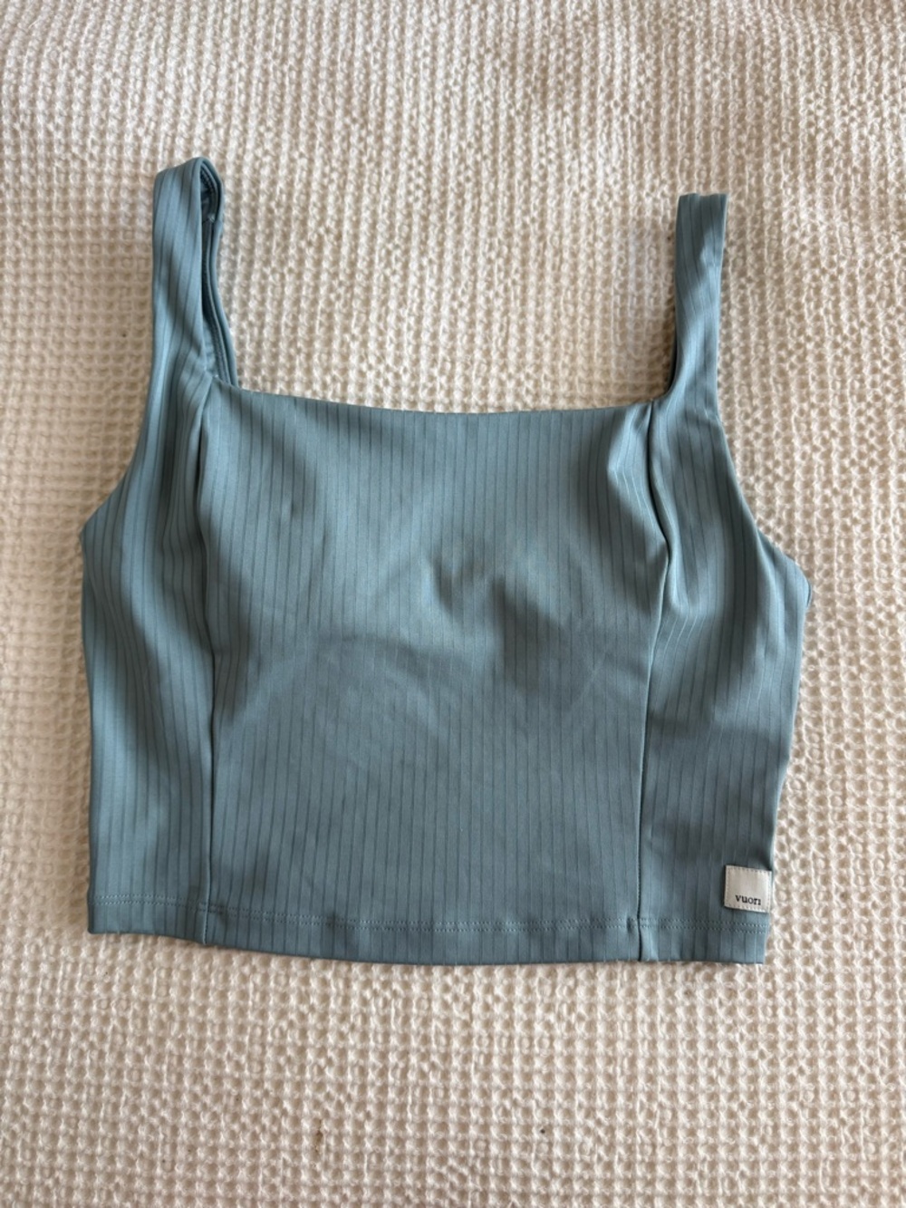 Vuori Inversion Rib Support Tank - Mist Color Small - Picture 5 of 7